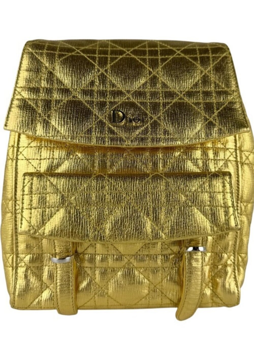 Christian Dior Backpack gold leather